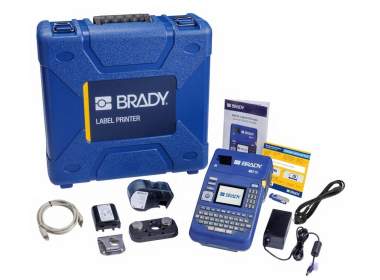 Принтер BRADY M510-KIT-EU-BWS с ПО BWS ADVANCED, англ. клавиатура. В компл.: жесткий кейс, аккумуляторная батареей NiMH, аккумуляторная батарея Li-ion, зарядное устройство, картридж с этикетками, магн. накладка, USB-накопитель с драйвером и мануалом
